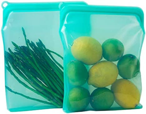 Un buen precio. Bolsas de almacenamiento de alimentos de silicona 100% reutilizables Bolsas de bocadillos de bocadillos de nueva generación Contenedor de cerradura para sopas y sobras en línea