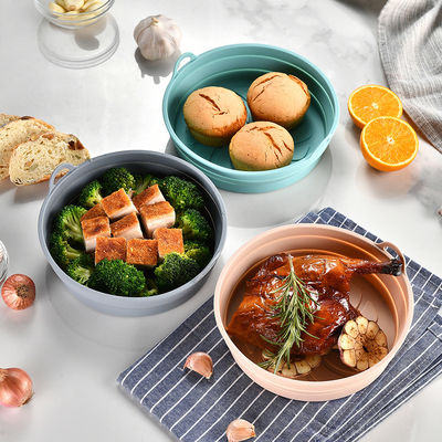 Un buen precio. Friter de silicona Reutilizable para freír de aire cesta robusta fuerte cocina aparatos de freír de aire accesorios freír de aire en línea