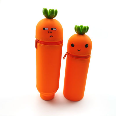 Un buen precio. Casilla de lápiz Bolsa de lápiz de silicona porta bolso de lápiz para escritorio Bolsa de lápiz para estudiantes Bolsa de maquillaje en línea