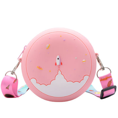 Un buen precio. Bolso de llave de silicona Bolso de monedas Carita Rainbow Butterfly bandeja de cambio Bolso de maquillaje Bolso de billetera Bolso de bolso con cremallera Bolso de mano en línea