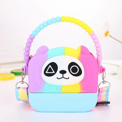 Un buen precio. Bolso de lápiz de silicona de grado alimenticio El último maquillaje organizador de artículos de cuerpo cruzado Bolso de hombro Bolso de almacenamiento Bolso de contenedor en línea