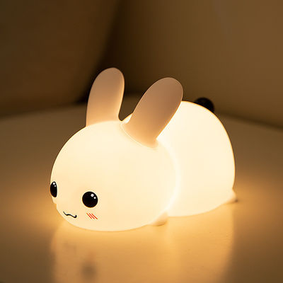 Un buen precio. Conejo Silicona Luz Nocturna Para Niños 16 Cambio de color Niños Luz Nocturna USB Niño Niñera Lámpara táctil de la cama Luces nocturnas en línea