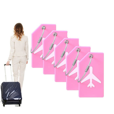Un buen precio. Etiquetas de equipaje de silicona para maletas de viaje Diseño de dibujos animados sencillos Tarjetas de nombre incluidas en línea