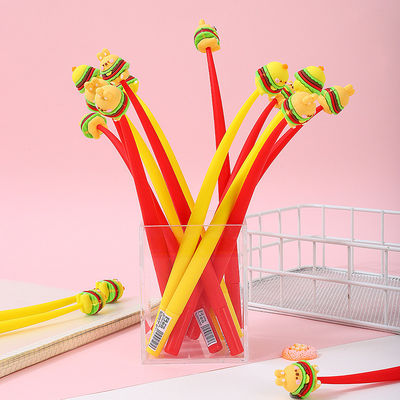 Un buen precio. Accesorios de plumas Kawaii para niñas En forma de animal de frutas de alivio del estrés Suministros de tinta de gel Plumas de tinta con recarga para niños Estudiantes Oficina escolar en línea