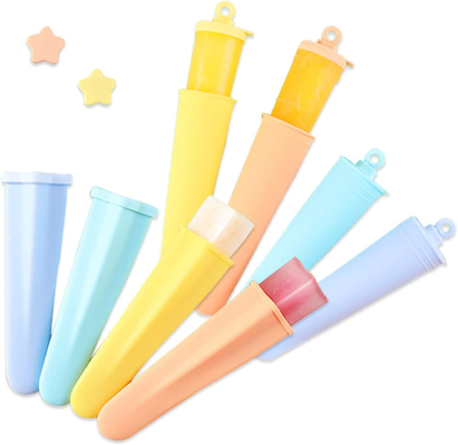 Un buen precio. Los moldes helados de poste del silicón inofensivo práctico, silicón del FDA empujan hacia arriba el hielo Lolly Moulds en línea