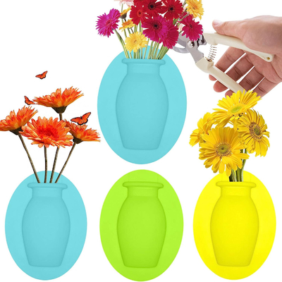 Un buen precio. Artículo no tóxico de Multiscene del silicón del florero pegajoso reutilizable de la ventana en línea