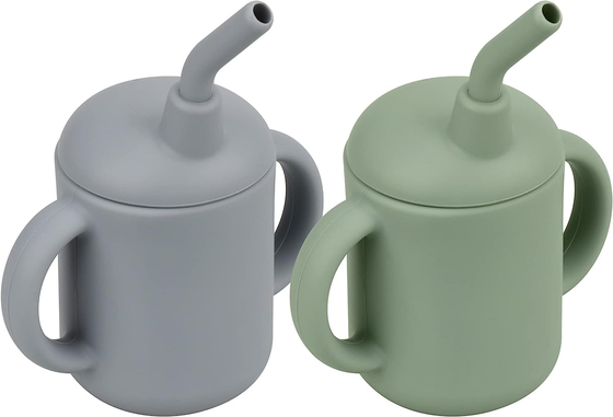 Un buen precio. Silicón Straw Cup With Handles Lightweight del bebé irrompible en línea