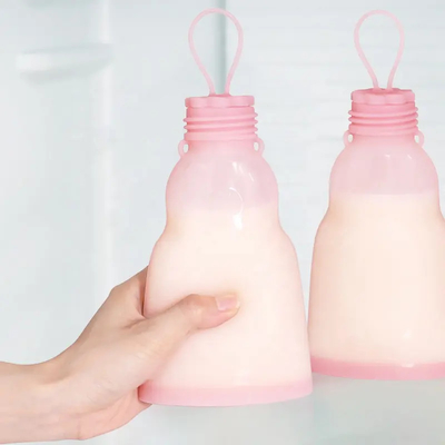 Un buen precio. Bolsos portátiles de la leche materna del silicón, contenedores de almacenamiento lavables de la leche materna del silicón en línea