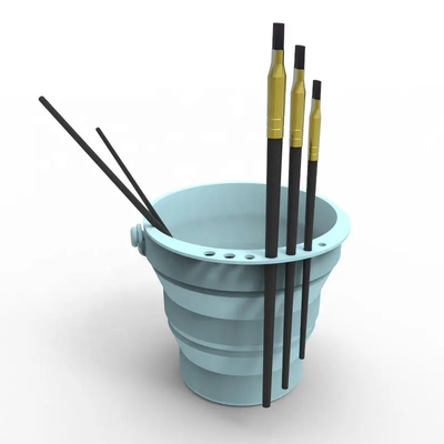 Un buen precio. Cubo hermético de la brocha del silicón, silicón inofensivo Pen Wash Folding Bucket en línea