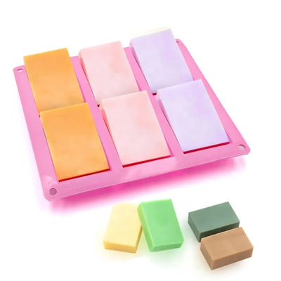 Práctico flexible del silicón de la cocina del producto del molde rectangular del jabón