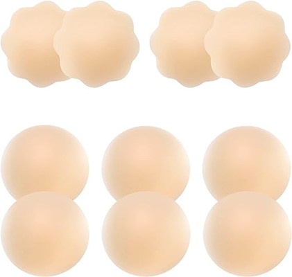 Un buen precio. 2 piezas de pétalos de silicona sin acolchado con caja de viaje en línea