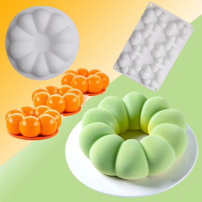 Un buen precio. Molde para pasteles de silicona - Conjuntos de utensilios de silicona para hornear - utensilios de silicona no adhesivos - Molde para hornear de silicona en línea