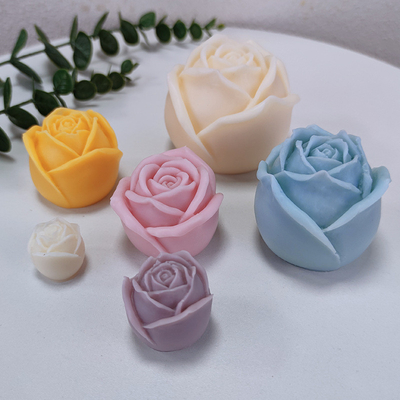 Un buen precio. Moldes de velas de flores de rosa, moldes de silicona 3D de flores de rosa para moldear jabón de fundición de resina epoxi en línea