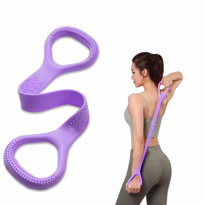 Un buen precio. Figura 8 Banda de resistencia de acondicionamiento físico Brazo espalda hombro Ejercicio de cuerda elástica de estiramiento Banda de acondicionamiento físico para yoga de terapia física en línea