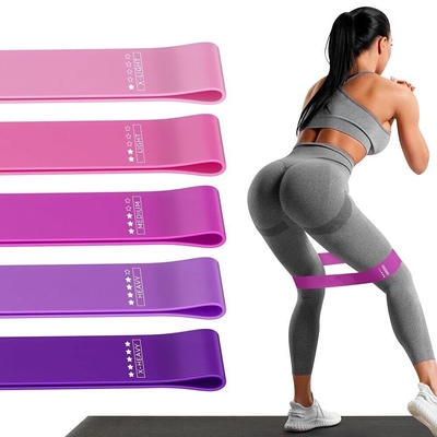 Un buen precio. Banda de ejercicios de silicona para el gimnasio en el hogar Banda de ejercicios elástica 5pcs en línea