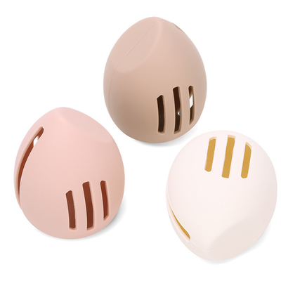 Soporte de esponja de maquillaje de silicona soporte de blender de belleza transpirable esponjas lavables maletín de viaje artículos esenciales organizador de maquillaje