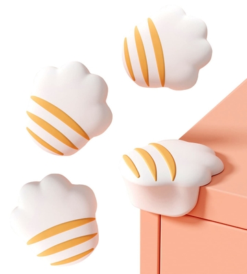 Un buen precio. Protector de esquina de mesa de silicona para bebés Protectores de esquina de muebles Protectores de borde de seguridad para parachoques en línea