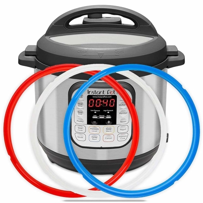 Patio de silicona instantánea 2 paquetes anillo de sellado 3 QT 5QT 6QT 8QT para 6 Qt Power Cooker Sello de la olla interior
