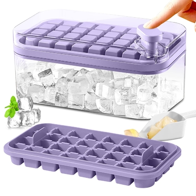 bandejas de cubo de hielo con tapa y contenedor de forma de bandeja de cubo de hielo para el whisky cóctel jugo café