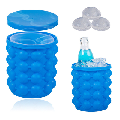 Cubo de hielo de silicona cubo de hielo con tapa fácil de liberar cubo de hielo molde de hielo bandejas de hielo de hielo para coctelería