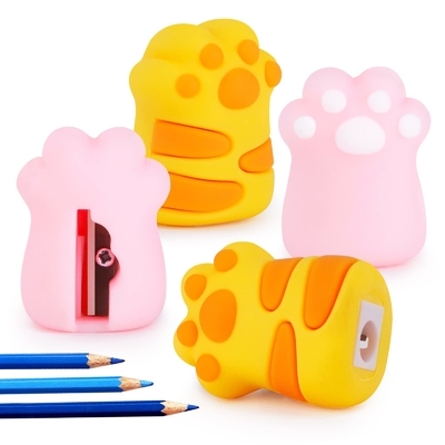 Un buen precio. Maquillaje de lápiz de patas de gato Regalo manual Papelería de silicona mini para niños Kawaii Suministros escolares de oficina en línea