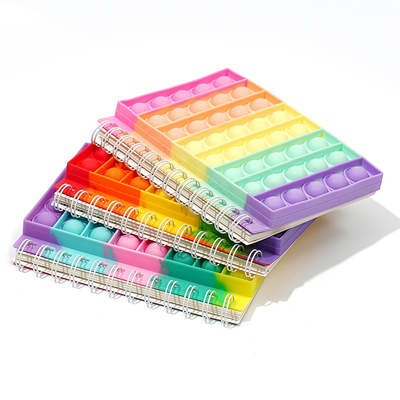 Juguetes sensoriales con punta de dedo Push Pop Bubble Fidget Notebook con báscula y 140g de peso