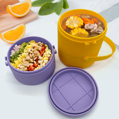Un buen precio. Dos capas Bento Boxeo de almuerzo a prueba de fugas Contenedores de almuerzo apilables para adultos Niños Preparación de comidas Contenedores de almacenamiento de alimentos en línea