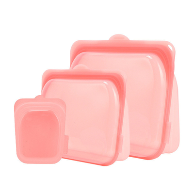Un buen precio. Bolsa de almacenamiento reutilizable de silicona de grado alimenticio de platino a prueba de fugas Lavadora de platos caja de seguridad de silicona en línea