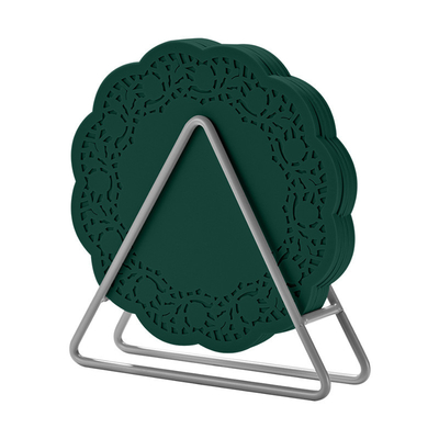 Un buen precio. Capa de bebidas de silicona con soporte Capa de bebidas de silicona colchonetas de trivet resistente al calor colchoneta de té regalos de casa en línea