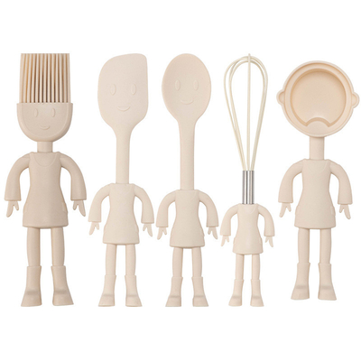 Un buen precio. Conjunto de cocina de campo de cinco silicona MINI utensilios de cocina Conjunto de silicona cocina herramientas de horneado Whisk Tong, espátula, cuchara en línea