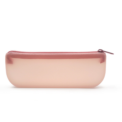 Un buen precio. Bolso no tóxico insípido del cepillo del maquillaje del silicón, bolsa cosmética del silicón hermético en línea