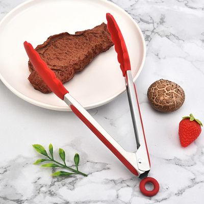 Un buen precio. Las pinzas de silicona de la cocina con las puntas de silicona conjunto de 3 pinzas resistentes al calor herramientas para servir alimentos 7 pulgadas 9 pulgadas 12 pulgadas en línea