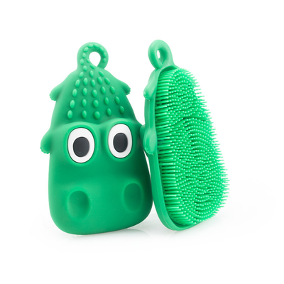 Un buen precio. Cepillo de ducha para bebés de silicona multifuncional, cepillo para el cuerpo y cepillo para el cabello para niños en línea