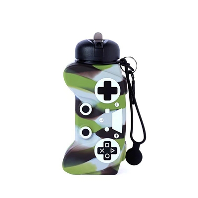 Un buen precio. Botella de agua plegable de silicona antideslizante para niños pequeños y actividades al aire libre en línea