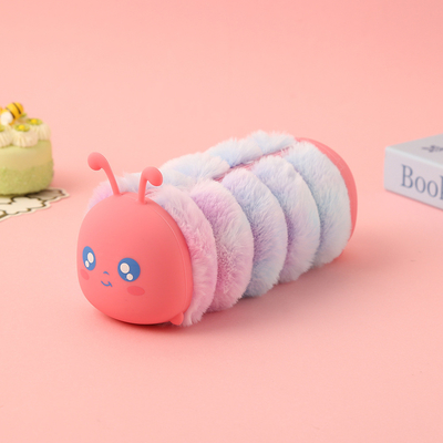 Un buen precio. Estilo de dibujos animados Tienda de lápiz de muñeca de peluche bolso de silicona maquillaje sin sabor bolso para papelería suministros escolares bolso de caja de lápiz en línea