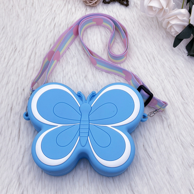 Carita Bolsa de cuerpo cruzado de mariposa Bolsa de cuerpo cruzado de niño Bolsa de bolso Bolsa de hombro Bolsa de mano Bolsa de cuerpo cruzado Bolsa de monedas Bolsa para niños