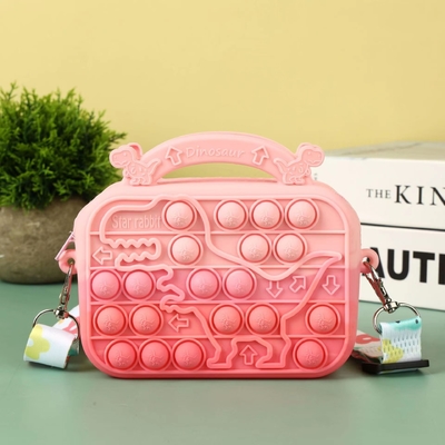 Bolso de maquillaje de silicona ligero y lindo Bolso de lápiz para niños Bolso de escritorio para la escuela