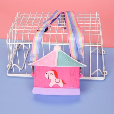 Un buen precio. Carrusel Kid CrossBody Bolso de hombro BPA Libres Bolso de lápiz de silicona para papelería y maquillaje Organización de suministros escolares en línea