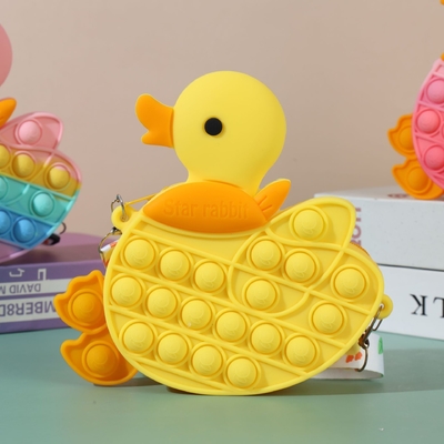 Bolso Pop Para Niños Pato Popper Sensorial Fidget Princesa Regalos de juguete TDAH Ansiedad Alivio del estrés Bolso Crossbody
