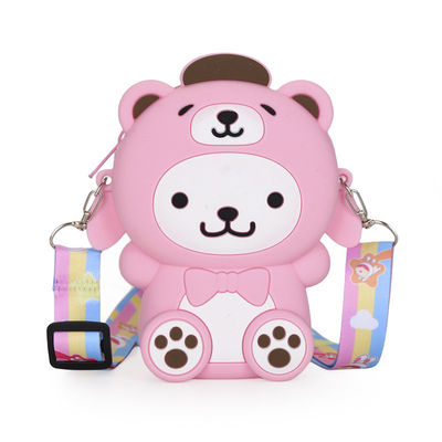 Un buen precio. Bolsita de Kawaii Bolsita de hombro lindo Bolsita de dibujos animados de animales Bolsa de silicona Bolso de anime Billetera Niñas Niños Regalo de Navidad en línea
