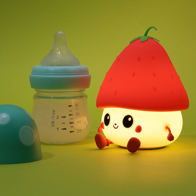 Luz nocturna para niños Lámpara de silicona para bebés y niños pequeños Kawaii Lámpara de temporizador de lado de cama para el cuarto de los niños