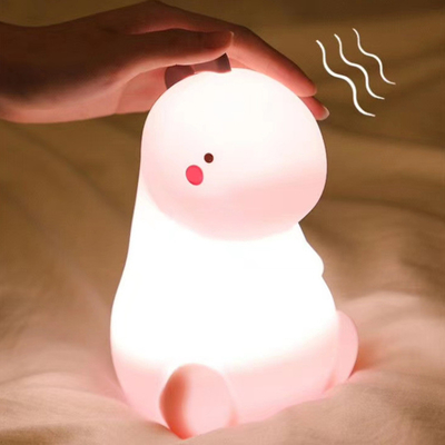 Un buen precio. 16 Cambiador de color Silicona Dinosaurio Luz nocturna Animal Silicona lámpara nocturna USB Control táctil recargable Además de la lámpara en línea
