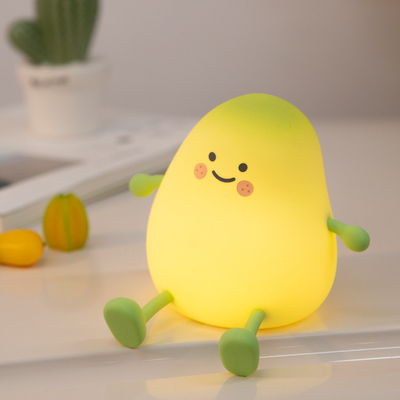 Un buen precio. Luz nocturna linda para niños Lámpara de dormir de mango Luz cálida Decoración del dormitorio de niños Luz nocturna Silicona Luz nocturna para bebés en línea