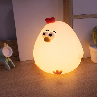 Un buen precio. Luz nocturna de pato Lámpara de pato adorable Recargable Luz nocturna atenuable Silicona LED temporizador Lámpara de cama Bebé luz nocturna de guardería en línea