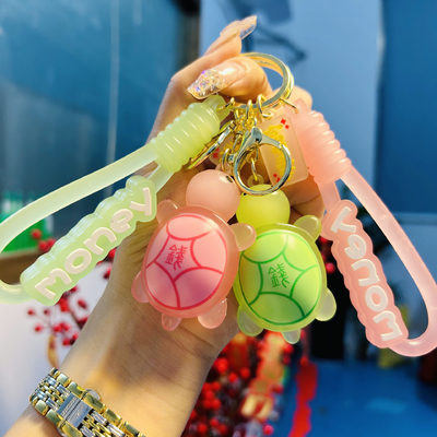 Un buen precio. Cartoon Keychain Star Car Key Ring Demon Rabbit Charm Bag Accesorio para mujeres en línea
