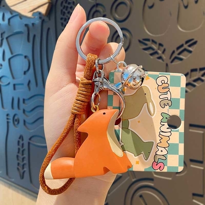 Un buen precio. Bonitas llaverolas de anime de Kawaii Accesorios de llavero de silicona suave para mujeres Chicas Mochila en línea