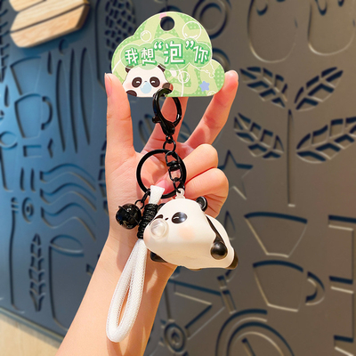 Vibrante Silicona Cartoon Keychain Etiquetas sin sabor para personal y de oficina Bolso de cosas