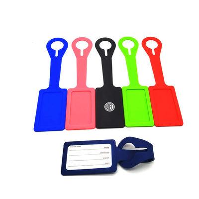 Un buen precio. Etiqueta de equipaje de oficina / escuela / personal de silicona, etiqueta de maleta linda y práctica con tarjeta de identificación de nombre en línea