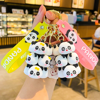 Un buen precio. 2 Pcs Panda Blanco Negro Y Cerdo Rosa Clavier Encantadores Para Mujeres Niños Kawaii Mochila Accesorios en línea