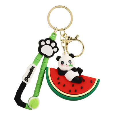 Un buen precio. Mujer chica linda y suave llavero de panda encantamientos regalo animal colgante de llave de coche en línea